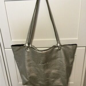 Silver Tote Bag